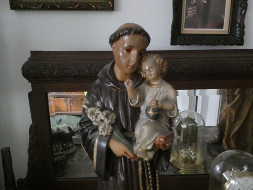 Gipsfigur handbemalt mönch - gipsfigur,