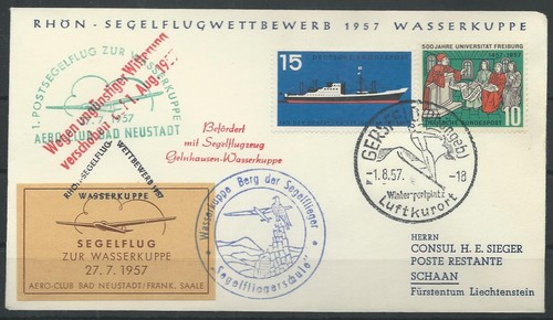 Bund brd postsegelflug zur - 1.,