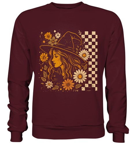 Halloween hexe pullover mit - halloween,