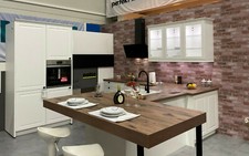 Nolte Ausstellungsküche  P15 Porto, Lacklaminat, weiß softmatt NUR HOLZTEILE