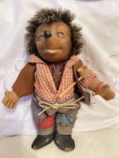 Mecki und Mucki Von Steiff,  1950er Jahre, Hörzu , mit Schildern und Zubehör