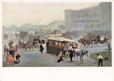 Gemälde - Arthur Nikutowski - Der alte Bergisch-Märkische Bahnhof - Karte ungel.