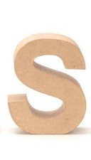 Glorex Papp-Buchstabe S 17,5 x