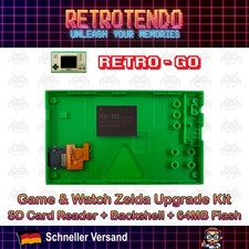 Game & Watch Zelda – SD Mod + 64MB Flash + 3D Shell Green – Retro-Go kompatibel