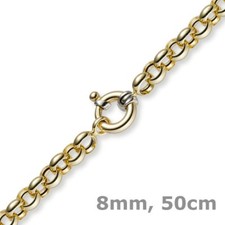 8mm Kette Collier Erbskette