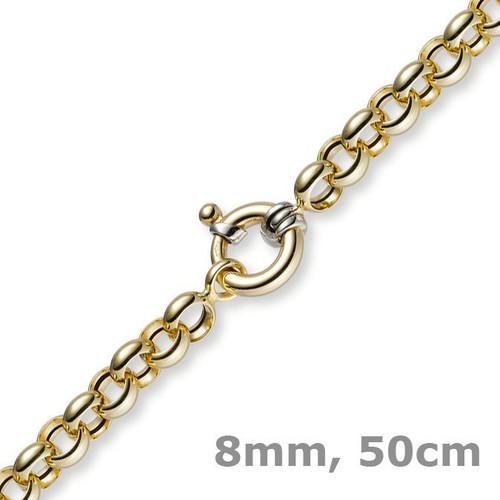 8mm kette collier - kette, erbskette