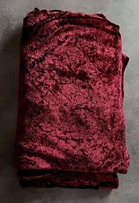 DekoStoff bordeaux rot ca. 1,40 x 3 m Pannesamt  Samt Basteln glänzend NEUwertig