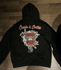 CROOKS&CASTLES Hoodie Black Graphic L