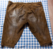 Speckige Kniebundlederhose mit "WMW Lederhosen" Grösse 3XL, Bundumfang 120cm