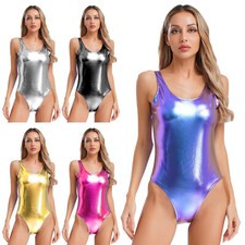 DE Damen Glitzer Body Metallic