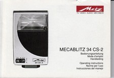 Bedienungsanleitung Metz Blitz Mecablitz 34-CS-2
