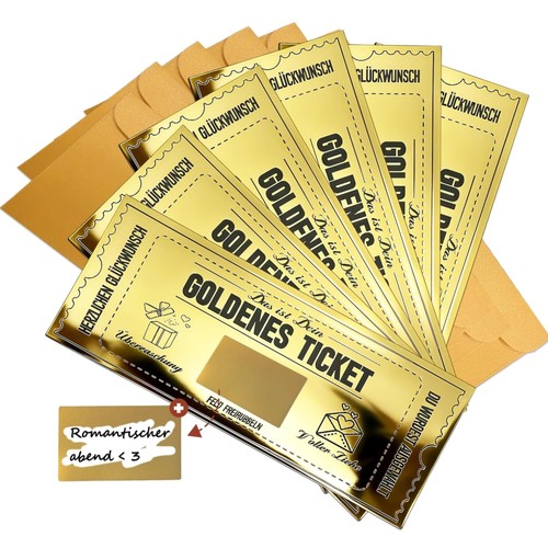 Gutschein stück goldene - gutschein, 6