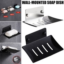 Edelstahl Wand Seifenschale ohne Bohren Seifenhalter Seifenablage 304 Edels D6X3