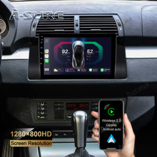 Android 14 Autoradio Navi GPS 2+32 GB 720P für BMW E39 5er 520i 525d E53 X5 E38