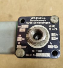  DDR VENTIL TGL 20710 220v 4mm Baujahr 1978 Unbenutzt Orsta  14 VA Wegeventil