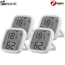 4x SONOFF ZigBee Smart Temperatur Feuchtigkeitssensor LCD Digital APP Steuerung
