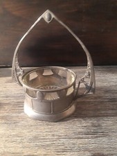 alte Zinnschale mit Henkel und