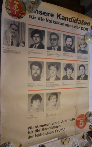Altes original ddr wahlplakat - original,