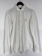 RALPH LAUREN Strick Oxford Hemd Herren LARGE Button Down Kragen Knopfleiste...
