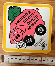 Aufkleber Sticker, vernünftig fahren - Benzin sparen, Gripsi,  Verkehr, Auto 