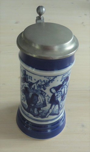 Bayerischer bierkrug mit - bierkrug,