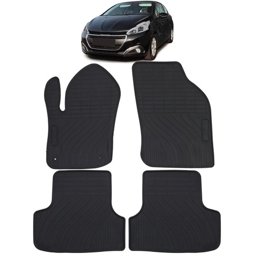 Auto gummi fußmatten schwarz - fußmatten,