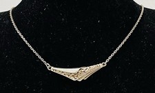 925/- Sterlingsilber Kette, Collier, Muster, 40 cm lang, 1 mm breit.