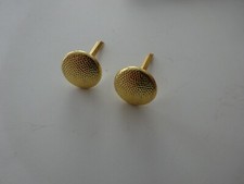 2x Knopf für Sturmriemen Button Schirmmütze General golden 12mm