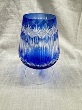 Böhmisches Kristall Cognac - Glas Mundgeblasen Handschliff Vintage