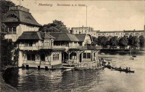 Hamburg bootshaus an der - an,
