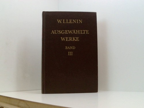 Ausgewählte werke band iii - werke, i