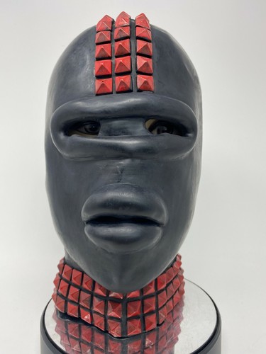 Schwarz rot latex gummi - schwarz,