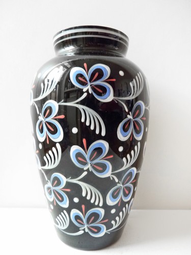 Vintage hyalith glas - hyalith, vase