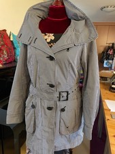 FUCHS SCHMITT Gr 38 Kurz Mantel Jacke pepita Übergang guter Zustand mit Kapuze