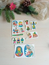 Weihnachten Abziehbilder Schiebebilder DDR Engel Vintage Spielzeug Weihnachtsdek