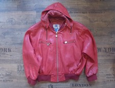 Rote DAKOTA Lederjacke mit