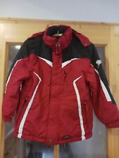 Ski-Jacke IGUANA Kinderjacke, Schneejacke, Gr. 140,   rot-schwarz-weiß
