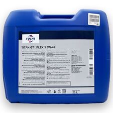 20 L FUCHS TITAN GT1 Flex 3 5W40 VW 511.00  BMW LL-04 MB 229.51/52  RN0700/710