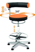 Sanus®-Gesundheitsstuhl Hochstuhl Bürostuhl, höhenverst. Lehne, div.Ausführungen