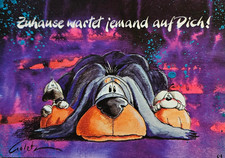 Diddl Postkarte - Nr. 61 - Depesche - Freundschaft & Liebe - Zuhause - Spruch