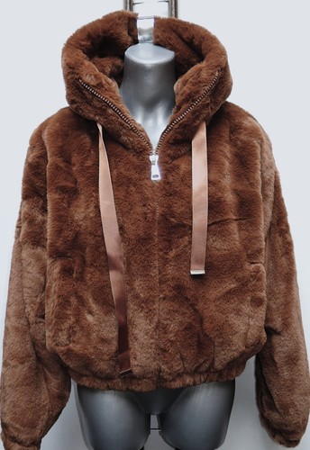 Stylishe kunstpelz jacke - kunstpelz,