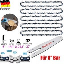 5X 6Zoll Sägekette + Schwert