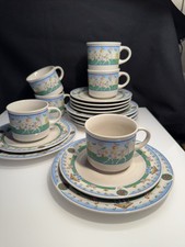 Wellco Design Kaffeeservice für 6 Personen Ostern Frühling