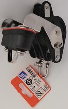 Sprenger Großschotblock Kugellager 12mm, 3Rollen, Wirbel, Hundsfott, Schotklemme