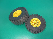 LEGO 2 x Räder 20 x 30 Technic Reifen, Felge gelb 4266c02 (180722H1)