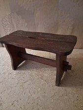 Alte Fussbank Schemel Bauernbank Holz