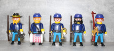 playmobil 5 x  nordstaatler soldat custom  zu acw csa western cowboy
