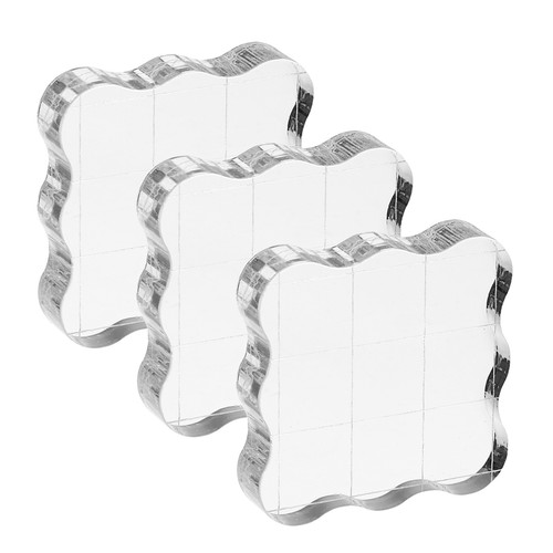 Acryl-Stempelblock,3er-Pack,ge