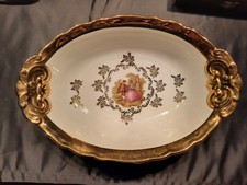 Porzellanschale HK Bavaria Germany 24 Karat Gold