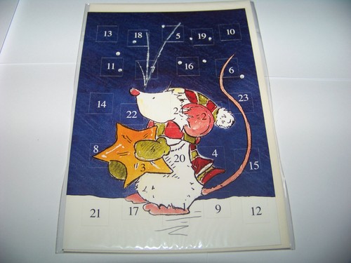 Adventskalender karte - adventskalender,